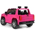 thumbnail image 6 of Topbuy 2-Seater Licensed GMC Sierra Denali Kids Ride on Truck Electric Vehicle Pink, 6 of 6