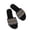 Black, variant on Anuirheih Clearance Slip on Sandals Women,Women's Summer Fashion Casual Color Matching Ethnic Style Flat Bottom Slippers(Black)