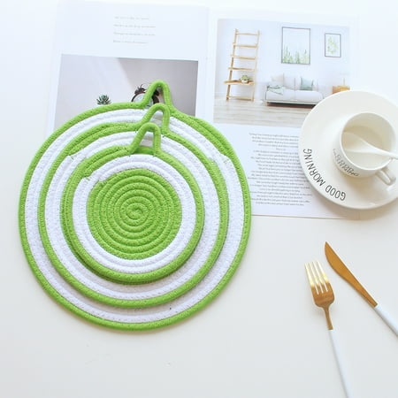 

Archer Placemats Hangable Anti-slip Cotton Rope Tea Coffee Cup Coasters for Cafes