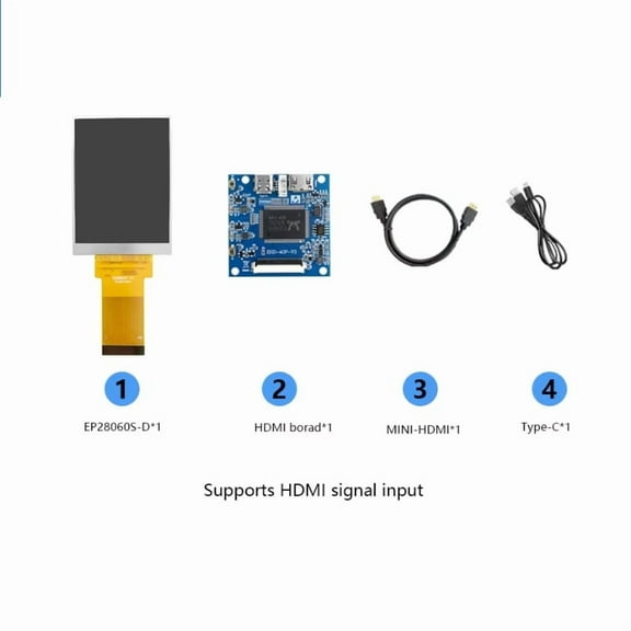 Mini split screen 2.8-inch HDMI display solution, supporting full view RGB IPS interface 480 * 640 universal capacitive touch