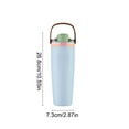 thumbnail image 3 of Meitianfacai Double-Wall Insulated Stainless Steel Water Bottle with Handle, 30oz Large Capacity Travel Mug, Leak-Proof Sports Drink Container (Light Blue), 3 of 6