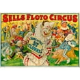 thumbnail image 3 of Vintage Apple Collection 24x18 Black Modern Framed Museum Art Print Titled - Sells Circus, 3 of 5