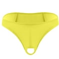 thumbnail image 4 of Uooqdmx Womens Underwear Thongs for Women Hole Underpants Underwear Thong Mens Front Bikini G-string Underwear for Women Yellow One Size, 4 of 4