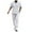 White, variant on JIKNTTR Men's 2 Piece Hawaiian Outfits Male Two Piece Solid Color Suit Button Down Short Sleeved Stand Up Polo Shirt Top And Trousers Set Stylish Sweatsuit Outfits
