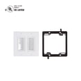 thumbnail image 1 of Buyer's Point Dual Brush Wall Plate with Kit [UL Listed] White, 1 of 7
