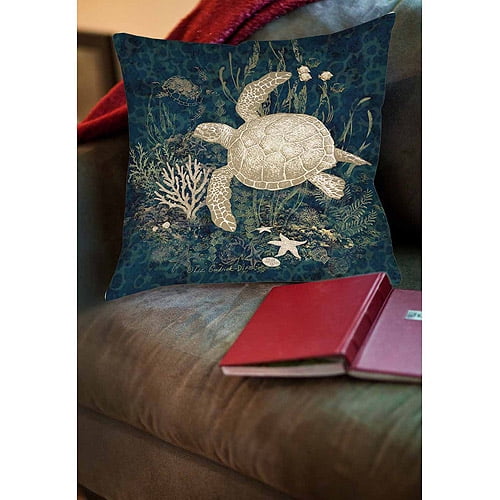 Thumbprintz Sea Turtle Vignette Indoor Pillow