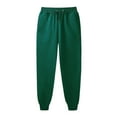 thumbnail image 3 of Niaviben cotton pants for women light weight pants for women summer High Waist Pants Drawstring Loose Fit Summer Pants linen wide leg pants for women Ladies Drawstring Foot Sweatpants Green S, 3 of 5