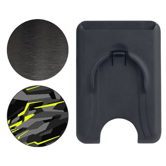 SpinPop Phone Grip with Kickstand & Card Storage, Black