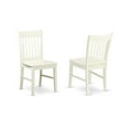 thumbnail image 4 of East West Furniture Shelton 3-piece Dining Set with Wood Seat Chairs in White, 4 of 10