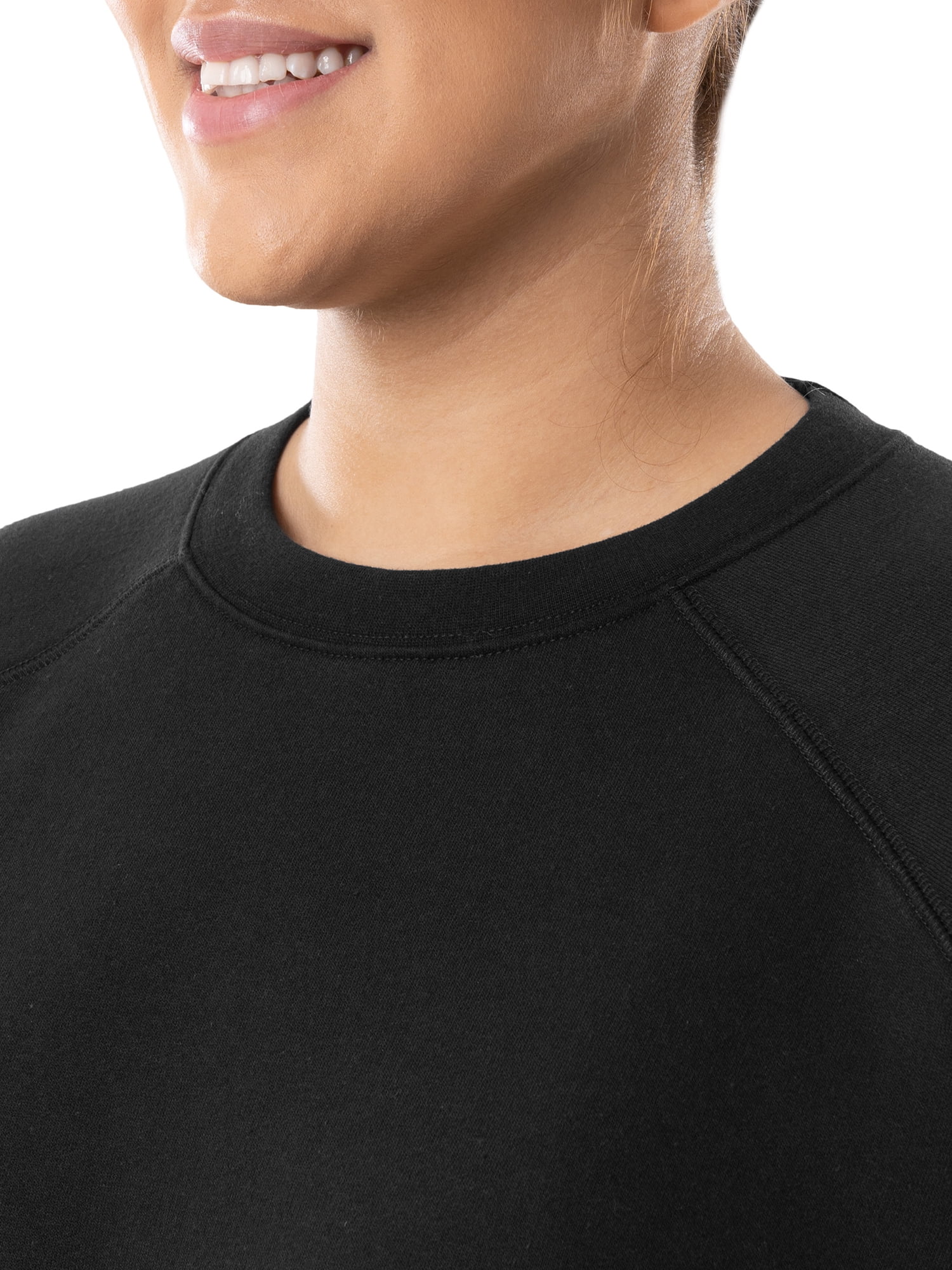 Terra & Sky Women's Plus Size Fleece Sweatshirt, Available in 1,2, and 3- Packs, Size 0X-4X