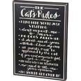 thumbnail image 2 of primitives cat rules box sign, 2 of 2