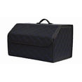thumbnail image 1 of Wisewang Convenient Storage Box For Car Trunk Durable Organizer For Cars And SUVs Trunk Storage Organizer Black blue lines M, 1 of 6