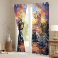 thumbnail image 3 of Erosebridal Donkey Foal Desert Sunset Print Blackout Curtains Set of 2 (52x84 Each), Southwestern Style Window Curtains for Kids Boys and Girls, 3 of 6