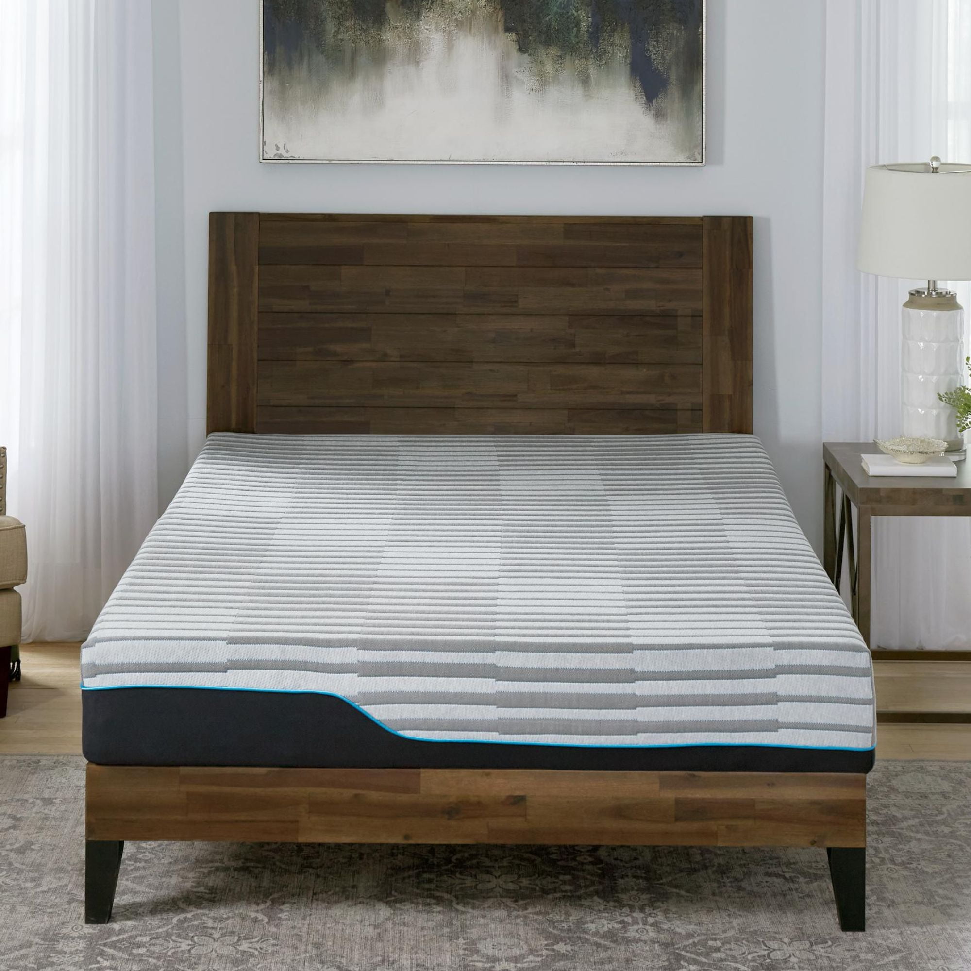 Bodipedic Essentials 10” King Tight Top Plush Tri Layered Gel Memory Foam Mattress