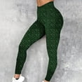 thumbnail image 2 of QATAINLAV Today Prime Sales Womens Trendy Floral Print Leggings 2025 Casual Stretch High Waisted Yoga Pants Gym Full Length Tummy Control Workout Tight Leggings Green L, 2 of 5