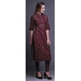 thumbnail image 3 of Bimba Viscose Santoon Kurta Summer Tunic Printed Straight KurtisForWomen, 3 of 5