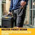 thumbnail image 2 of Pantalones cortos de trabajo DEWALT Protradesman para hombre, color negro, talla 30, 2 of 5