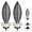 Black, variant on Black Leaf Shape Wall Candle Holder Set of 2, Mounted Candelabra Home Decor