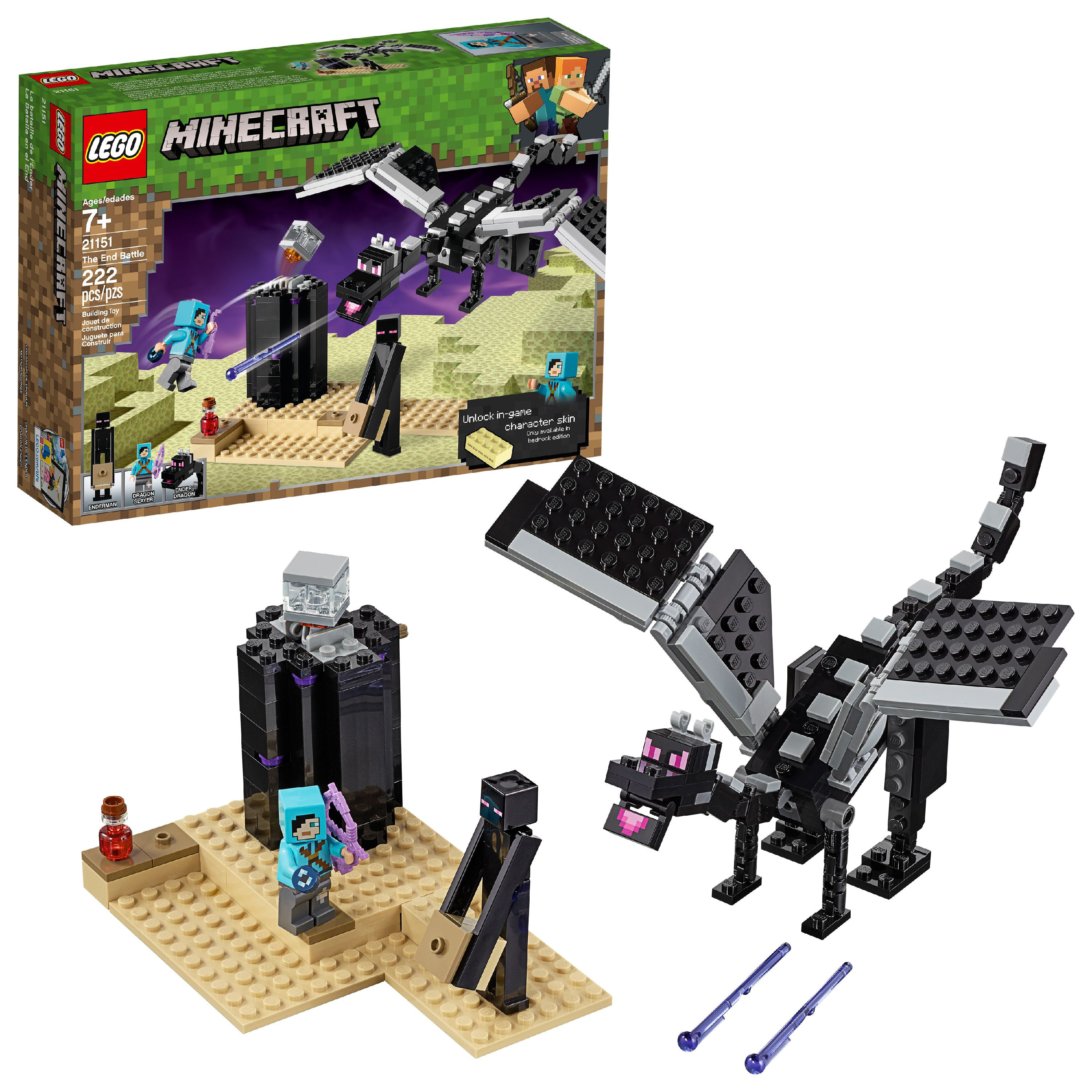 Lego Minecraft The End Battle 21151 Ender Dragon Building Kit