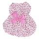 thumbnail image 1 of Falda floral para mascotas pequeñas, vestido con lazo de conejo, ropa floral, falda floral linda para perros pequeños, conejos, rosa M, 1 of 5