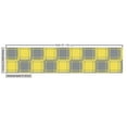 thumbnail image 3 of Ambesonne Yellow Plaid Fabric by the Yard Upholstery, Stripes Squares Print, 2 Yards, Mustard and Pale Slate Blue, 3 of 5