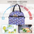 thumbnail image 4 of Naloa flower Skull cartoon Print Lunch Bag for Women & Men Insulated Lunch Box or Cooler Lunch Tote Bags for Work, Travel, Outdoor, 4 of 5