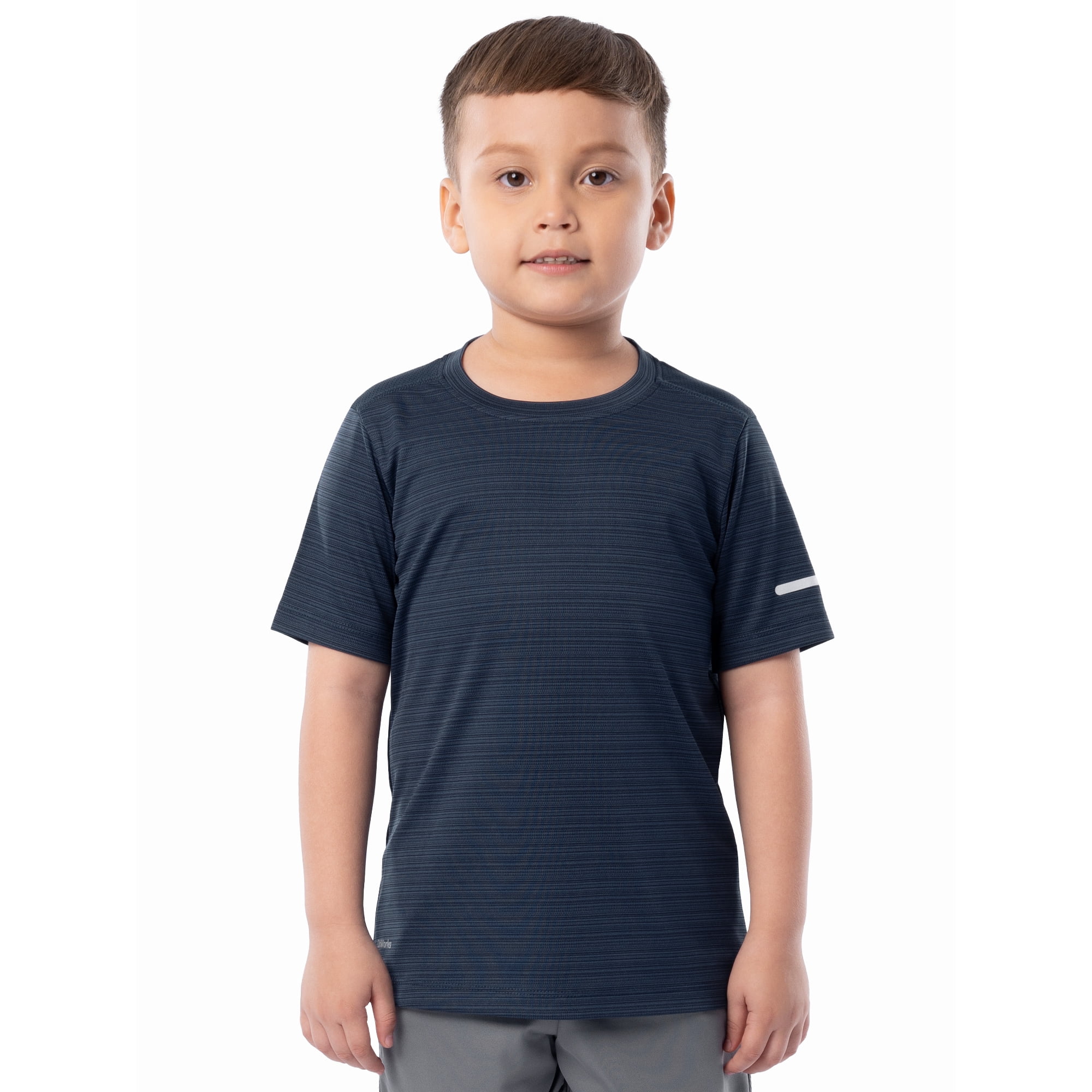 Athletic Works Boy's Short Sleeve Core Active T-Shirt 2-Pack, Sizes 4-18 & Husky