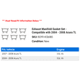 thumbnail image 2 of Exhaust Manifold Gasket Set - Compatible with 2004 - 2008 Acura TL 2005 2006 2007, 2 of 2