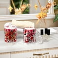 thumbnail image 4 of Yayeee 2 Pack Qtip Holder Bathroom Cotton Swab Canister with Lid Clear Dispenser Set, Pink and Red Flowers, 4 of 6