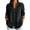 Black, variant on KICILVS Denim Jacket for Women Button Down Collar Loose Fit Long Sleeve Jackets Trendy Comfortable Fashion Clothing