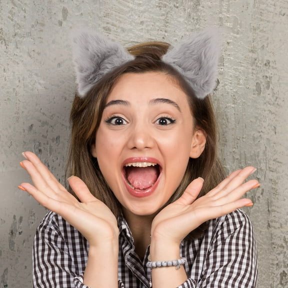 ELAYARD Fancy Cat Ears Hair Decoration Grey 1Set