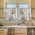 thumbnail image 2 of Yayeee Kitchen Curtains Tier Set of 2 Light Filtering 57"x24" Over Sink Window Panels, Beautiful Floral, 2 of 7