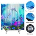 thumbnail image 4 of Print Shower Curtain, Waterproof Printed Polyester Cloth Shower Curtain for Bathroom with Hooks, 4 of 9