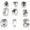 Silver, variant on 10-Piece Number Cookie Cutters 0-9 Grade Stainless Shapes, Dishwasher Safe for Cookies/Fondant/Cakes Diy (Birthday Pastries) Bradem