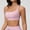 A1_Pink, variant on VISALY Racerback Athletic Sports Bra High Support Stretch Fit Top Gym Running Training Sports Bra Square Neck Bralette Supportive Unlined No Underwire Wireless Padded Yoga Workout Bra Tops Black L