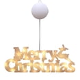 thumbnail image 2 of Fiudx Lámpara Navideña con Letras, Diseño Led 3D, Luz Cálida y Suave, para Pared o de Pie, Decoración Festiva para Mesa, Elegante Toque Navideño, para Interior, Tamaño 27,5 X 10,5 X 1,4 Cm, 2 of 2