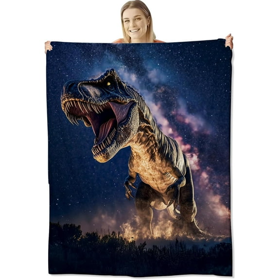 Dinosaur Blanket for Kids Adults, Soft Lightweight Dinosaur Throw Blanket for Sofa Bed Dinosaur Gifts Idea Dinosaur Decor 50x60 inches