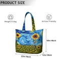 thumbnail image 3 of Rustic Wildflower Sunflower Bag Boho Floral Weekender Duffel, , Lightweight, Autumn-Inspired, 3 of 5