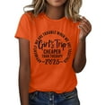 thumbnail image 5 of T-Shirt à Manches Courtes pour Femmes Seductiva en Liquidation, T-Shirt de Voyage pour Filles 2025, Mode Féminine, Col Rond, Manches Courtes Décontractées, 5 of 5
