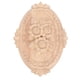 thumbnail image 1 of Apliques tallados, decoración de muebles con forma ovalada tallada en flores, apliques Onlay, artesanía excepcional, 1 of 8