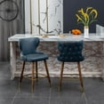 thumbnail image 3 of Roundhill Furniture Nevis Bar Stool, Blue, Set of 2, 3 of 11