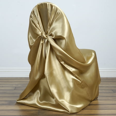 - BalsaCircle Universal Satin Chair Covers Slipcovers for Party Wedding Ceremony Reception Decorations