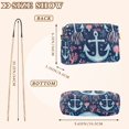 thumbnail image 4 of FORMRS Women Crossbody Purse with Chain Strap Vegan Leather Shoulder Handbag, Light Blue Anchor, 4 of 7