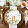 thumbnail image 3 of Woodland Baby Paper Plates Napkins, Kate Aspen 16pcs 7 inch & 16pcs 9 inch Heavy Duty Disposable Party Plates, 30pcs 6.5 inch Durable Paper Napkins for Birthday, Baby Shower Party, 3 of 6