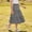Gray, variant on Vornjynx Girls Midi Skirt High Waist Ruffle Hem Trendy Tiered Summer Casual Holiday Skirt Blue Size 7-8