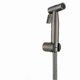 thumbnail image 3 of Gunmetal gray Bidet Sprayer Douche Toilet Kit brushed gray BrassShattaf Shower Head Copper Valve Set Jet Bidet Faucet GD12, 3 of 3
