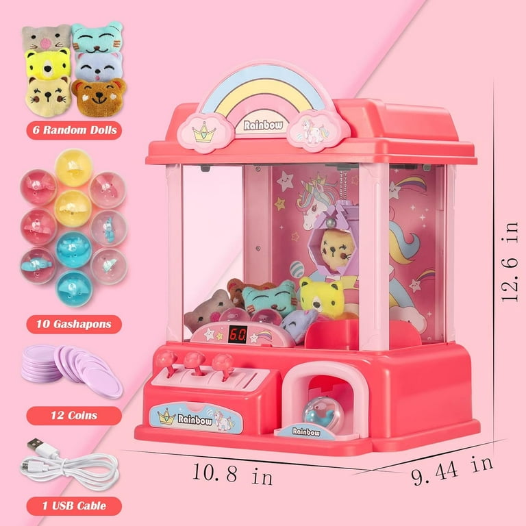 Candy Mini Claw Machine for Kids|Unicorn Toys for Girls 4-6|2023 Christmas  Best Gifts Ideas for 5 6 7 9 10 Year Old Girls and Teens|Unique Christmas 