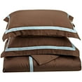 thumbnail image 1 of Hotel Collection 100% Cotton Duvet Cover Set Mocha/Sky Blue / Full/Queen, 1 of 1