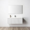 thumbnail image 5 of 48-S" Freestanding Bathroom Vanity with Sink & LED Mirror & LED Medicine Cabinet & Side-Cabinet - Matte White, 5 of 8