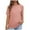Pink, variant on Jalioing Women's T Shirt Loose Short Sleeve Crew Neck Summer Knit Shirts Casual Fashion Plain Pullover Tee